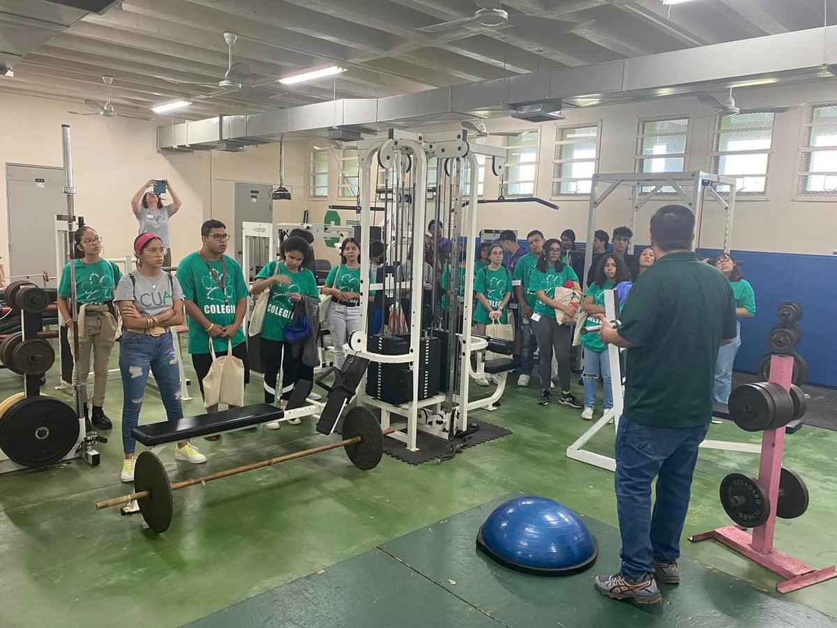 CuaRum's tweet photo. EduCUA 2023 - Día #3
✨Arrancamos con el recorrido a los laboratorios del Coliseo Mangual @uprm y charla sobre “Kinesiología como profesión de vida” a cargo del entusiasta colaborador, Dr. Carlos Quiñones Padovani. #porlajusticiaeducativa
#educua2023
#endireccionalauniversidad https://t.co/ga7sYOKVsB