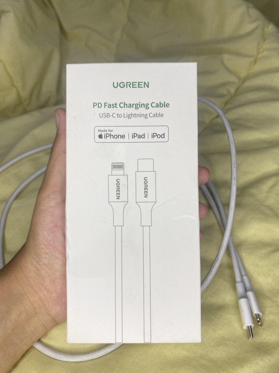 aadrrrrrrr's tweet image. Gw diracuni in kabel data ini sama temen gw, dia bilang bikin battery health ga cepet turun. Terus juga fast charging. Hampir semua temen kelas yg oake ip, pake kabel data ini.

Kabel data For Iphone dari ugreen ini udah MFI  dan ga bikin hp overheat.