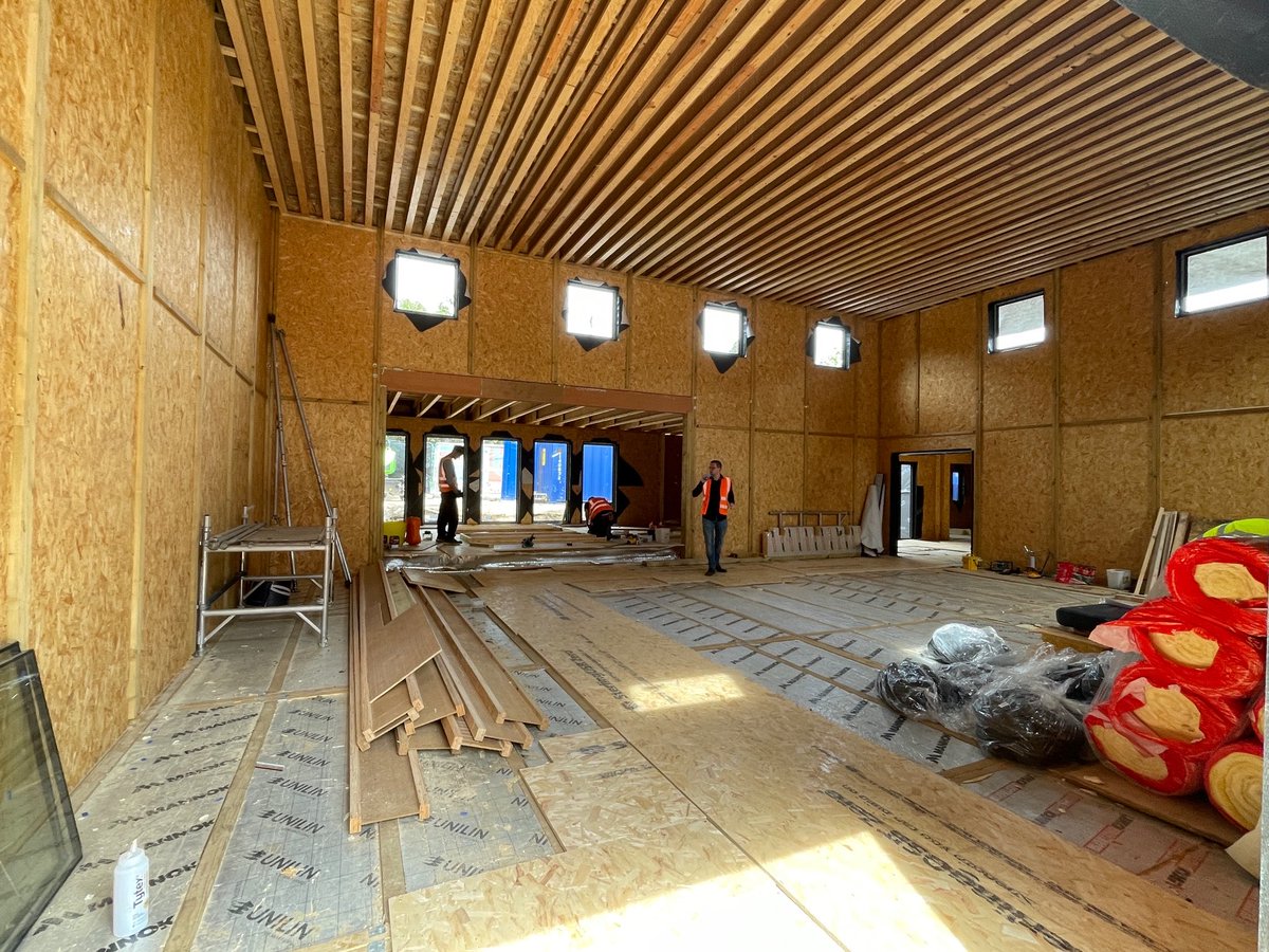 The new Pre-Prep Hall and raised stage/dance studio are really progressing. Exciting times!