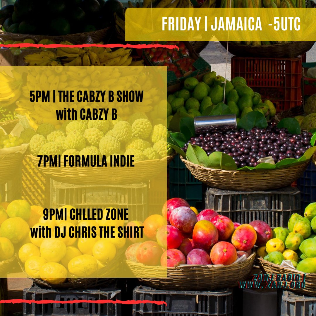 Coming up today on <a href="/ZANJRADIO/">ZANJ RADIO</a> -5UTC Jamaica local time | zanj.org 

#World #Music #Jamaica #Radio #Online