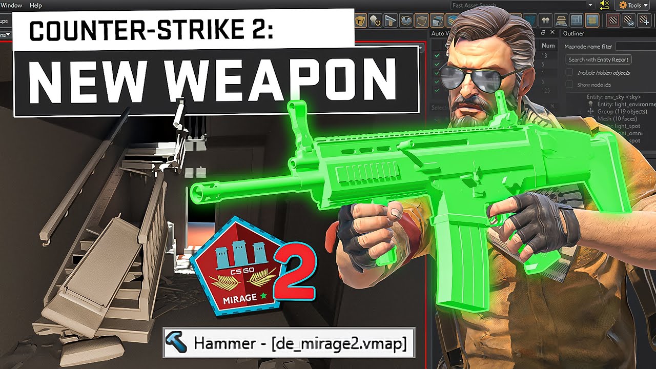 Gabe Follower on X: Let's discuss all the rumors about Counter-Strike 2  release date, hints of new weapons, equipment, and apparently a grenade  launcher? Everything about the leaked Mirage remake and much