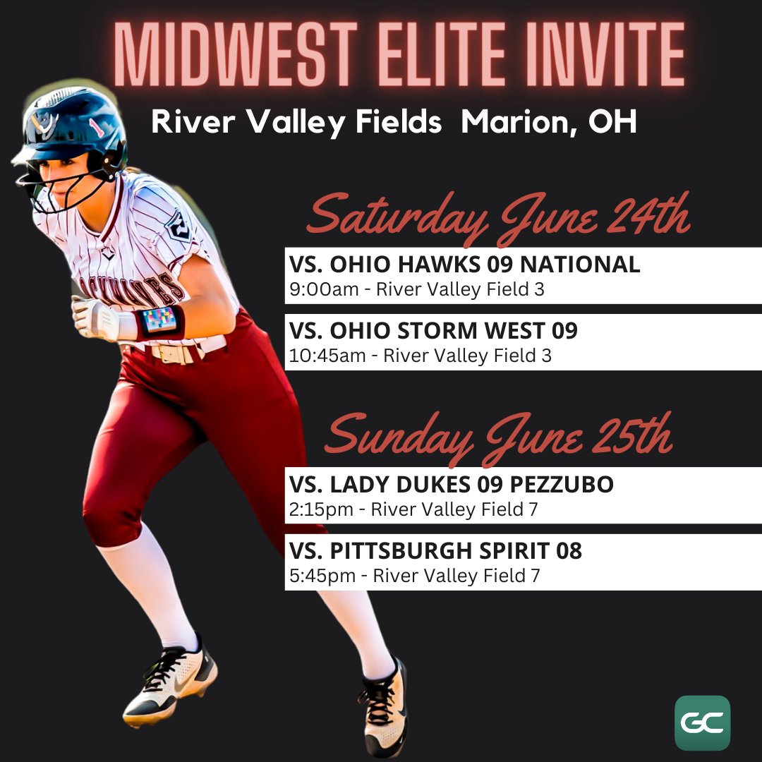 Rain has forced a shift in the schedule.  Shockwaves are ready to take the field tomorrow morning at 9:00 in Marion, Ohio for the Midwest Elite Invite.