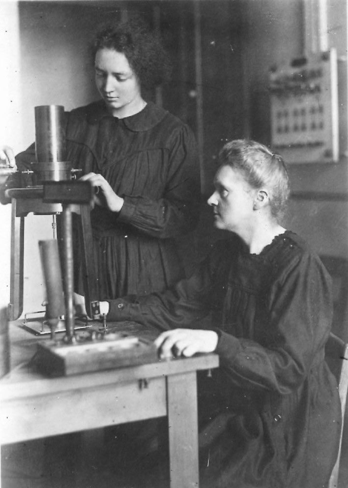 Physics Photo Of the Day:

Marie Curie and her elder daughter Irène Joliot-Curie in the laboratory at the Radium Institute in Paris, France, 1921.