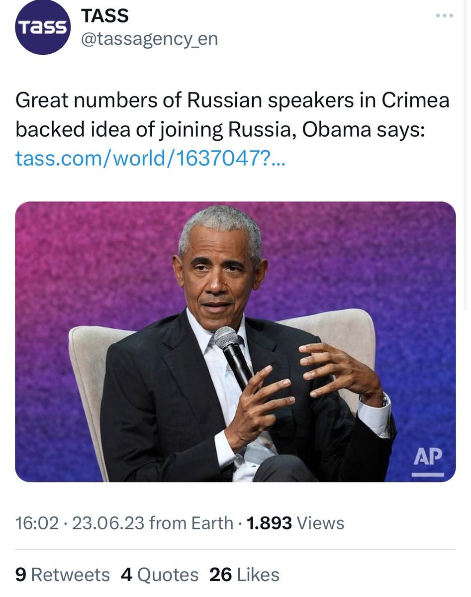 Congratulations @BarackObama 👏👏👏

TASS Agency using his words to defend their lies...

This is the perfect definition of a 'useful idiot' ⬇️