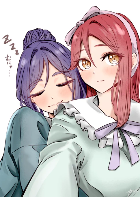 心を許しているのが感じられて嬉しい梨子ちゃん #毎月23日はかなりこの日
