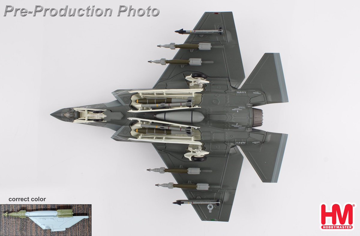 Hobby Master HA6208

F-35C 'ANNUALEX 2021'
169304, VFA-147 'Argonauts', 
USS Carl Vinson, Nov 2021
 
Scale 1:72 / Diecast model 
 
Release date: November 2023