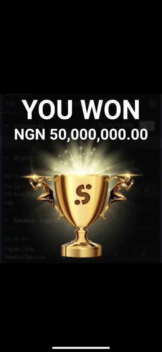 @Kingkuti_ I suggest you use the 50 mill sportybet logo for this telegram DP