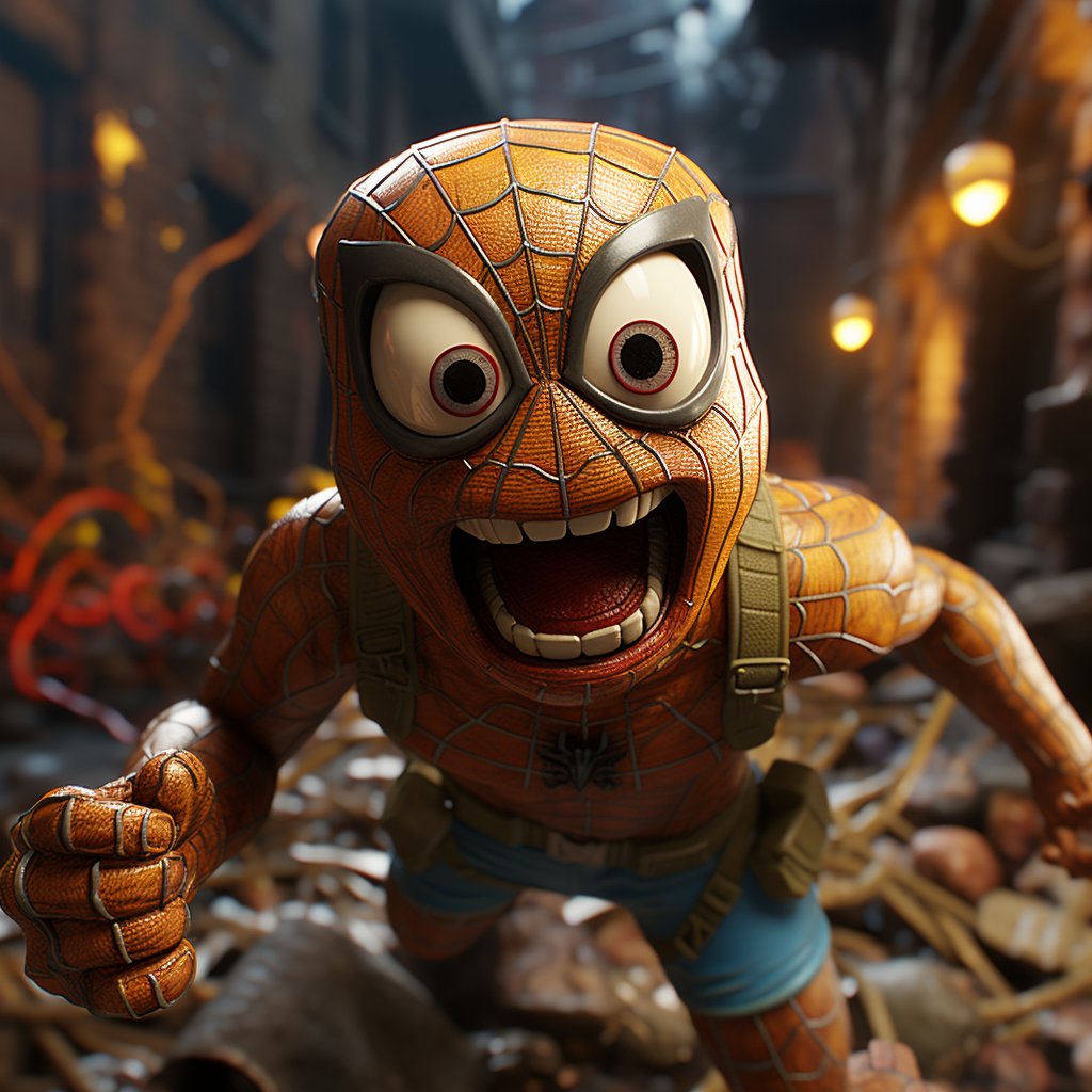 Malzahran2's tweet photo. Created by : Midjourney
#SpideyMinionsUnleashed #HilariousCrossover #FunnyWallpaper #MacroMadness #ColorfulCostumes #LaughOutLoud #CreativeComedy #AnthropomorphicAdventures #32kUHD #Daz3DCreations #midjourney #midjourneyart #digitalai #marvel #aiart #ai
#الصومعة https://t.co/zaVZvYWLRb
