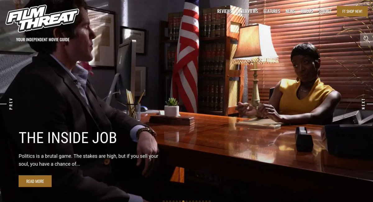 FilmThreat's tweet photo. “…a Washington deputy assistant attorney general going after the corrupt businesswoman…” Alan Ng sees a power struggle unfold in The Inside Job.
https://t.co/kZz31D8jX0 #SupportIndieFilm #TheInsideJob #Short #Thriller https://t.co/OHFdJ5fIY2