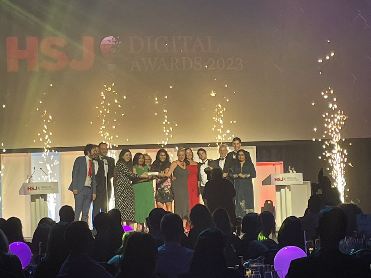 Congratulations to our wonderful CAHMS team for winning the Reducing Health Inequalities through Digital HSJ award. We are so proud of all those involved in the Sandbox Digital Mental Health Platform, and the astounding difference it has made! 💙#MPFTCelebrates #HSJDigitalAwards