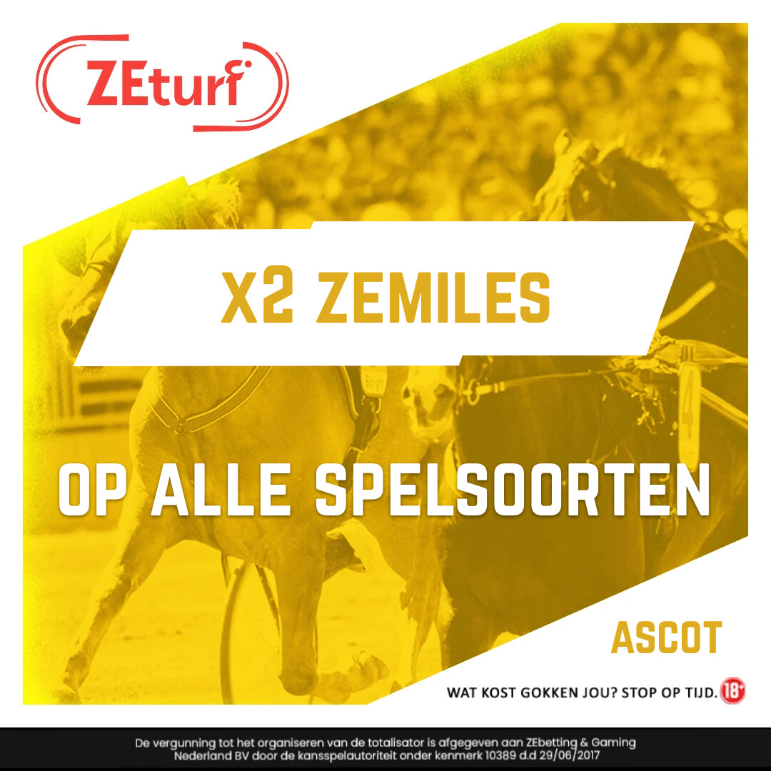 Vandaag en morgen spaar je dubbele ZEmiles op alle spelsoorten, op de gehele meeting van Royal Ascot! 😍

#Ascot #RoyalAscot