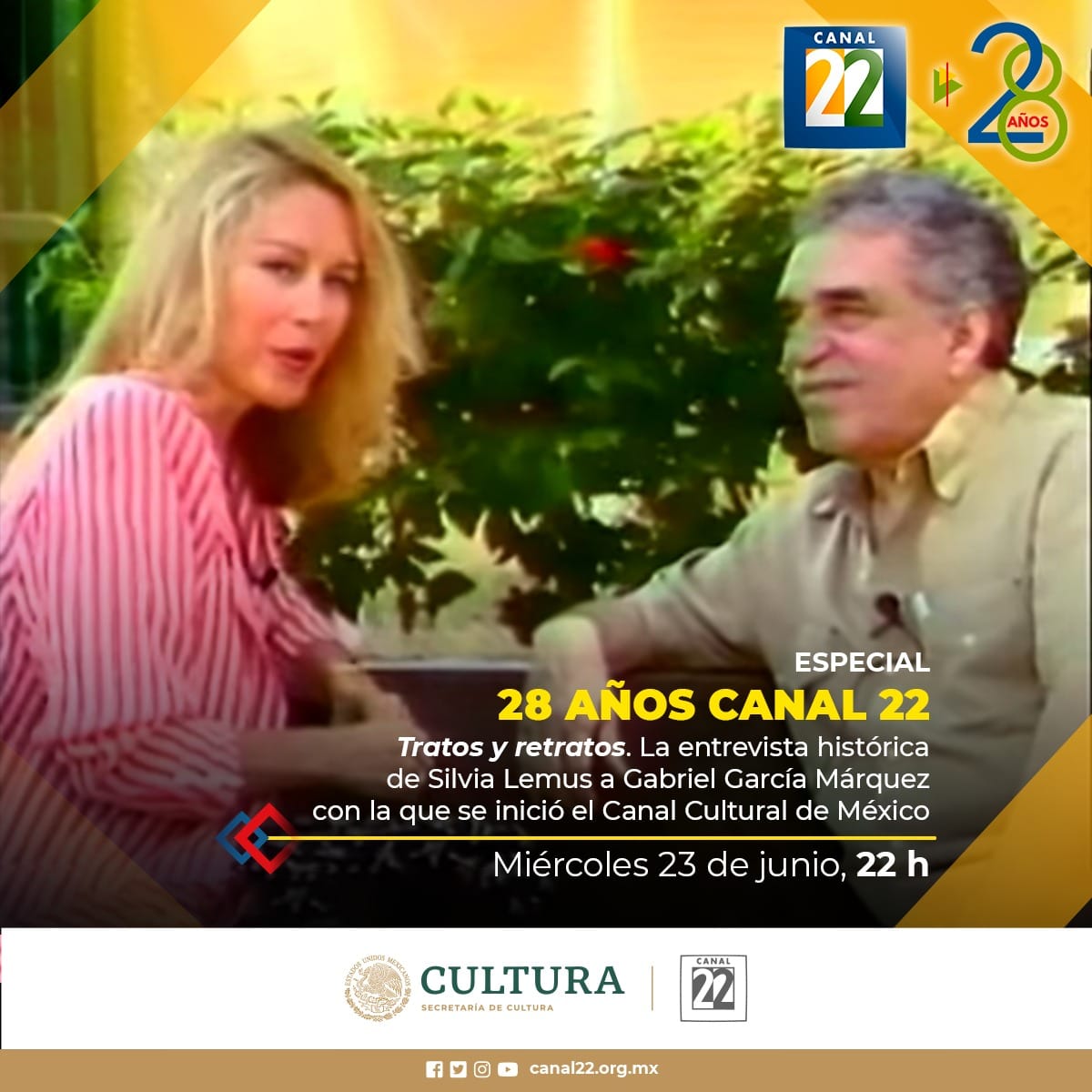 DHLabMx's tweet photo. Hoy cumple 30 años de transmisión el @Canal22. 

Gracias a la #televisión cultural que resiste. 

Para #DerechosDeLasAudiencias: voluntad política y mayor presupuesto a #MediosPúblicos.

@RedLucerna 
@cineastasunidas 

#Periodistas 
#Cine 
#Audiovisual 
Imagen de 2021/Fb C22 https://t.co/b9iXaYhI8W