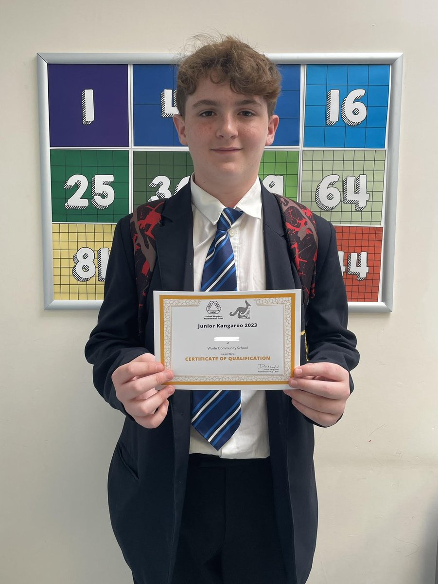 Huge congratulations to James in Year 7, who represented WCSA at the Junior Kangaroo Maths Challenge due to his outstanding performance in the previous round. #WCSAPROUD