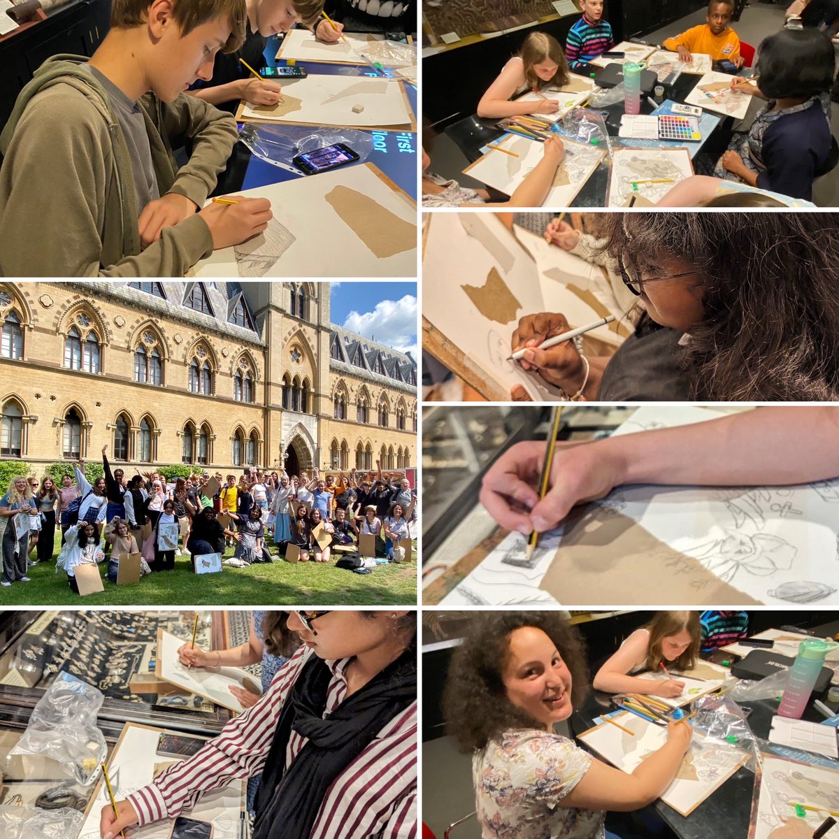 The #WhitchurchHS Y8 Art students visited @Pitt_Rivers Oxford to continue their studies of 'Multiculture' producing incredible artwork #talentedstudents #art