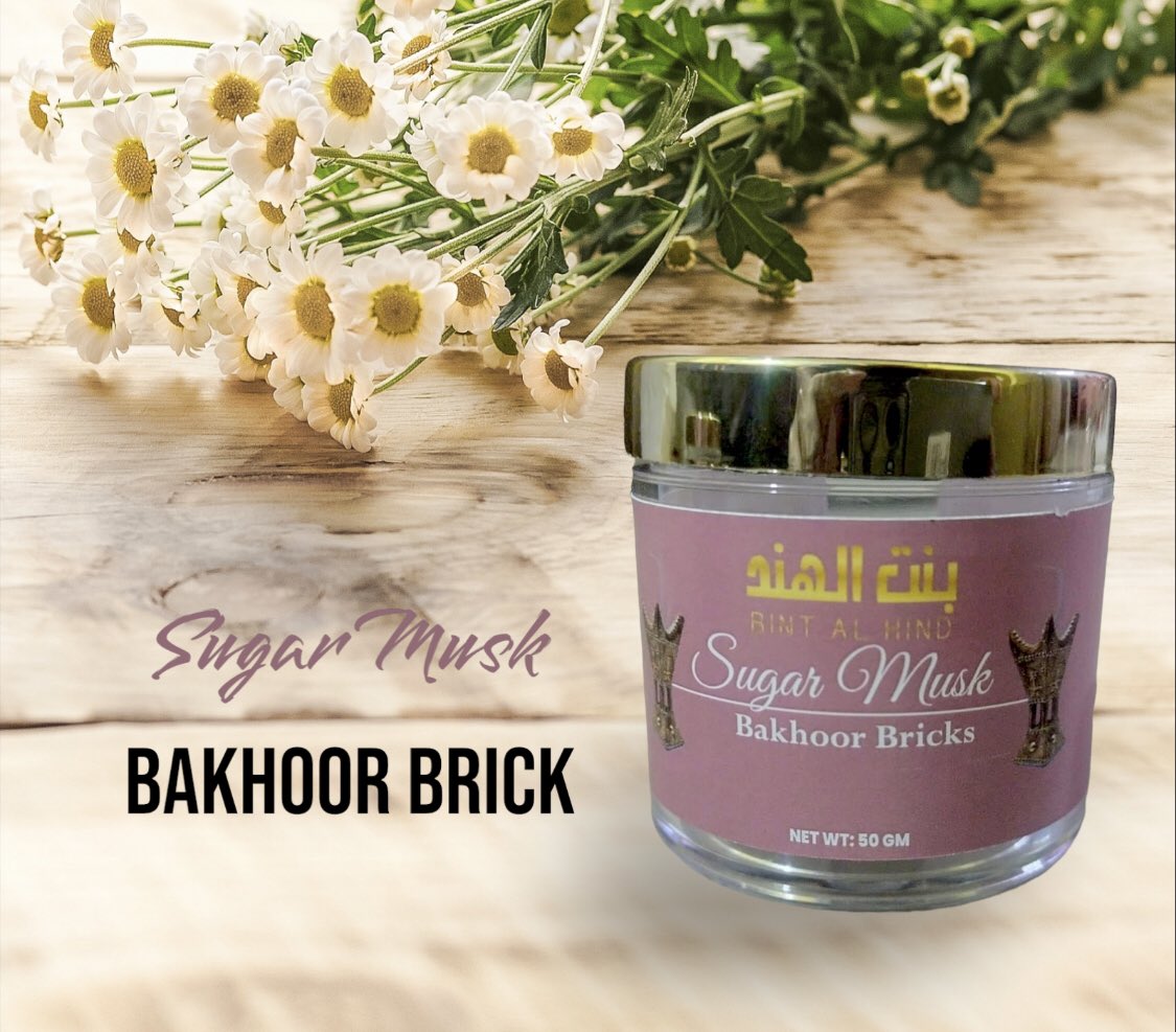 Sugar Musk Premium Bakhoor Bricks by Bint Al Hind #bakhoorbrick #sugarmusk #agaroudh #bintalhind #incense #oudh #birmingham #uk #thefragrancesouq #onlyhijab