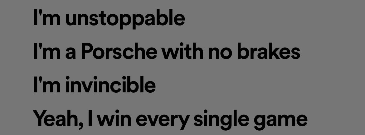 Unstoppable is now fully her song