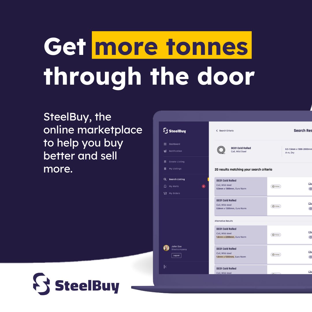 Digital supply chain!
Our online marketplace is easy to use, makes trading efficient &amp; your business more effective.

Account Application - Steel Buy – Buy And Sell Steel eu1.hubs.ly/H04d0b-0

#digitalplatform #onlinemarketplace #buysteel #sellsteel #stainlesssteel #aluminium