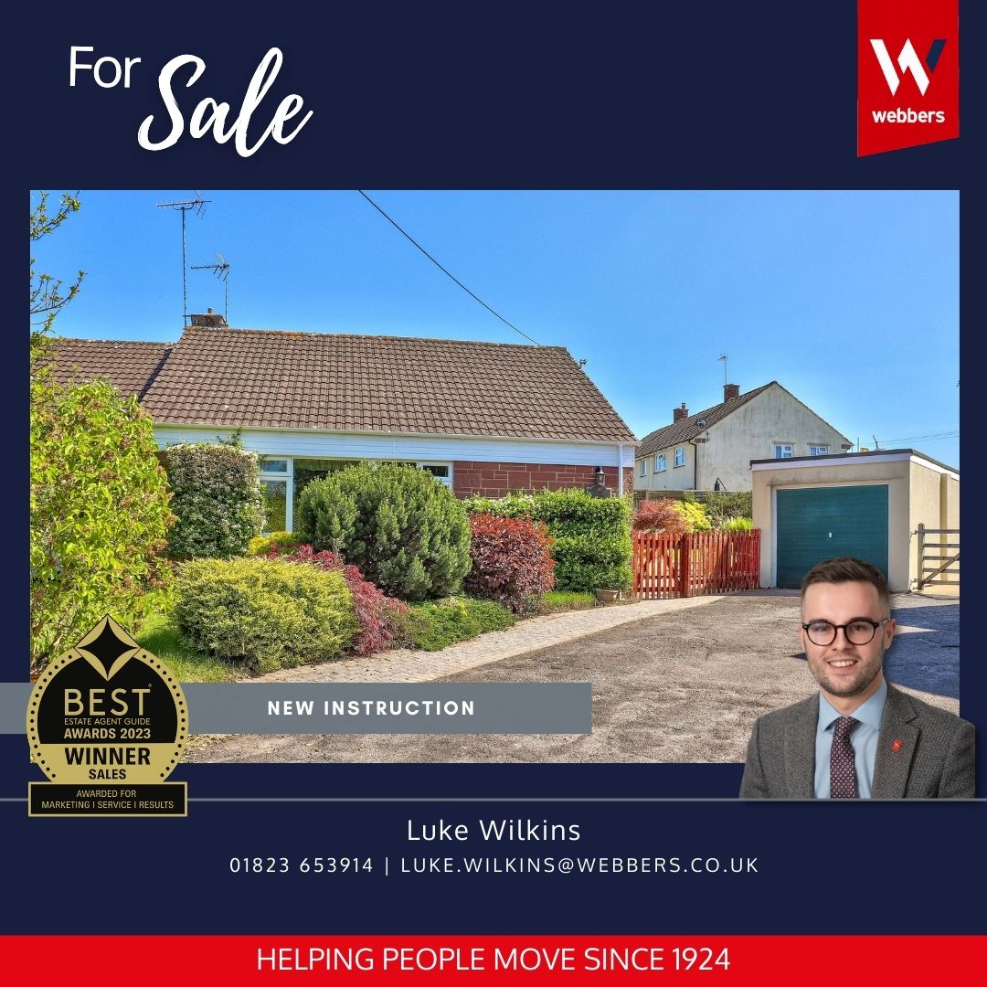 Spacious Plot 🌟

3 bed bungalow situated in the heart of this popular Somerset village. No onward chain.
EPC TBC | CTax D | Freehold

📍Wellington 💷 Asking Price £335,000

📞 01823 664333

🌐 ow.ly/ZcMK50OVsF8

#WebbersEstateAgents #ProudGuildMember #FeefoTrusted