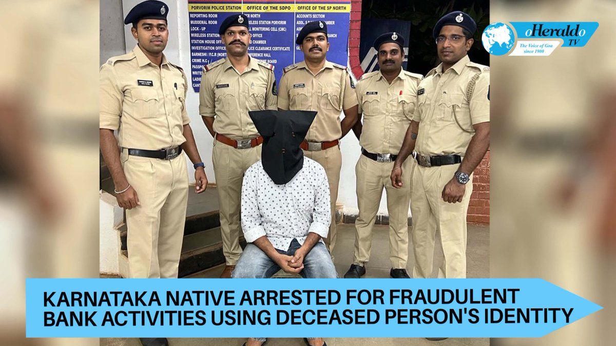 oheraldogoa's tweet image. #Karnataka native arrested for #fraudulent bank activities using #deceased person's #identity

Watch:youtube.com/watch?v=1grAkv…

#BreakingNews  #Fraud