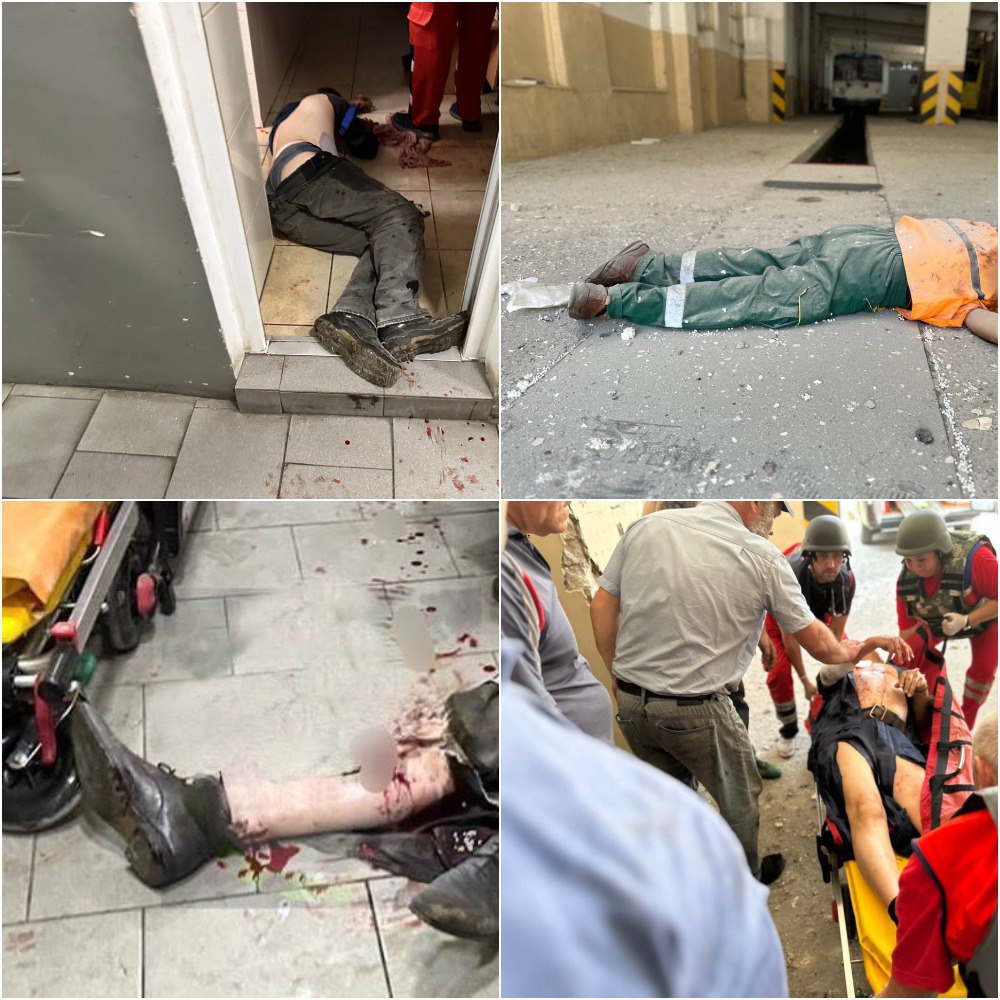 18+ Russian troops fired on a transport enterprise in Kherson. Two employees were killed and four others were injured. Why are they deliberately bombarding a peaceful city every day?! these are real war crimes! I pray for the health of the wounded.