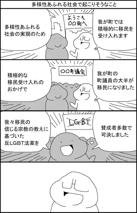 多様性あふれる社会で起こりそうなこと