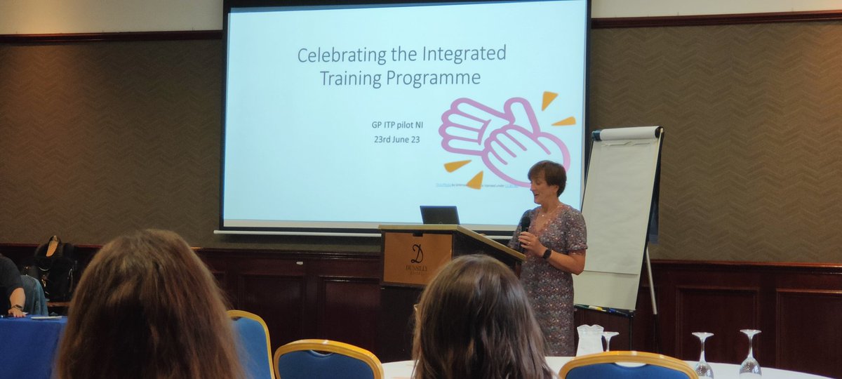 GPTrainingNI's tweet photo. This morning we are celebrating the GP #IntegratedTrainingProgramme successes across NI π
Director of Postgraduate GP Education Dr Michele Stone and Assoc Director Dr Kathryn Potter welcome GP Trainees to the celebrations π πππ
#ValuedTrainees
#NIMDTAInAction https://t.co/huxS2npe0e