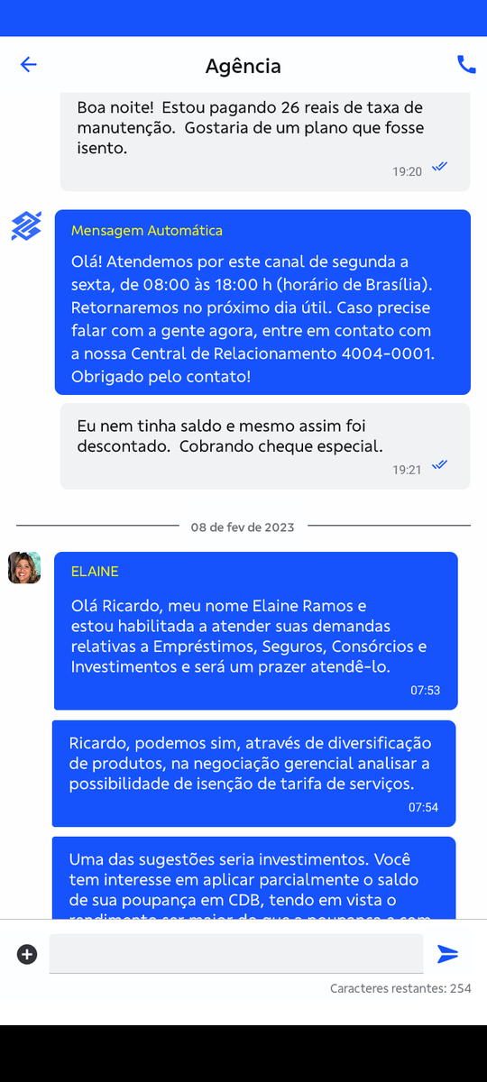 Ricksbarreto's tweet photo. @nathfinancas Por coincidência, eu tinha reclamado sobre a taxa, pelo chat, e tentaram até me vender outro tipo de pacote. Acabei de fazer a solicitação do reembolso. https://t.co/urHcW8Xe2Y