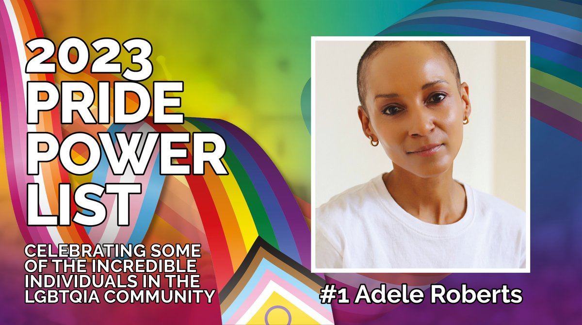 Drum roll, please! Number 1 is...@AdeleRoberts. Diagnosed with bowel cancer in 2021, presenter Adele has consistently raised awareness of the condition, running the 2023 London Marathon in support of the Attitude Magazine Foundation. #PPL2023 pridepowerlist.com