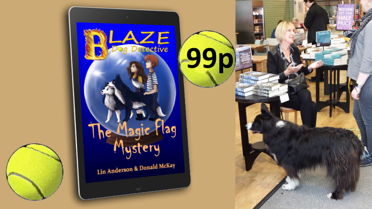 ⭐⭐⭐⭐⭐ Only 99p 🔎 Book One in the Blaze Dog Detective series - THE MAGIC FLAG MYSTERY viewBook.at/MagicFlagMyste…  @Blazespage #MagicFlagMystery #Skye #KU #LinAnderson #Kindle #DogsOfTwitter