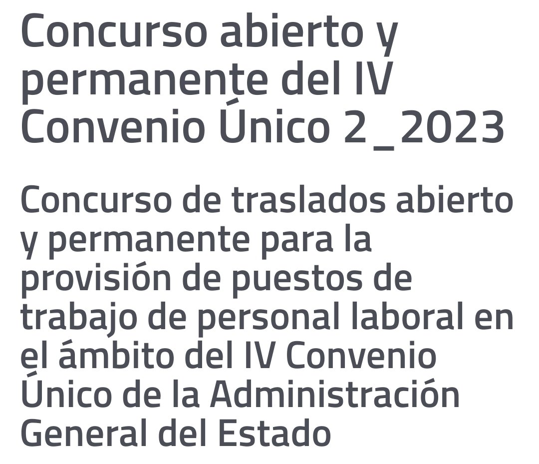 AplageComunicac's tweet photo. Concurso abierto y permanente del IV Convenio Único 2_2023
https://t.co/Kz364wNM97
Anexo I - LISTADO DE PUESTOS - Publicación 23 de junio de 2023
https://t.co/fPxGM6SwFo
Plazo de presentación de solicitudes: del 26 de junio al 5 de julio de 2023, ambos incluidos.
#APLAGE https://t.co/9swjNqgmj3