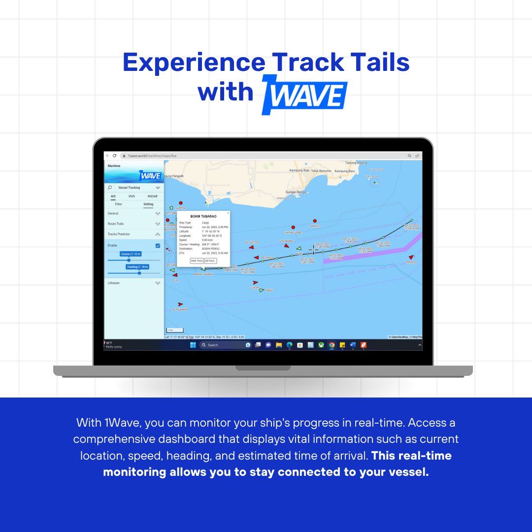 #TrackTails #shiptracker #shiptechnology #marineinsight #indonesiamaritimegateway #infomaritime #vesseltracker #vesseltracking #shiptracking #marinetechnology #marinetech #marineengineer #natunaglobal #1wave