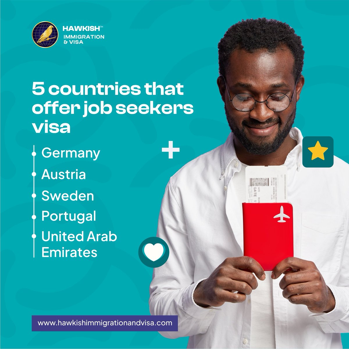 Hawkish_Visa's tweet photo. Job seeking shouldn't be relegated to only your locality. 
You can migrate as a job seeker and access global opportunities. 

Send us a message or send us an email on immigrationandvisa@hawkishgroup.com

#jobseekers #workvisa #visaentry #immigration #Workabroad https://t.co/qs74F7XHMT