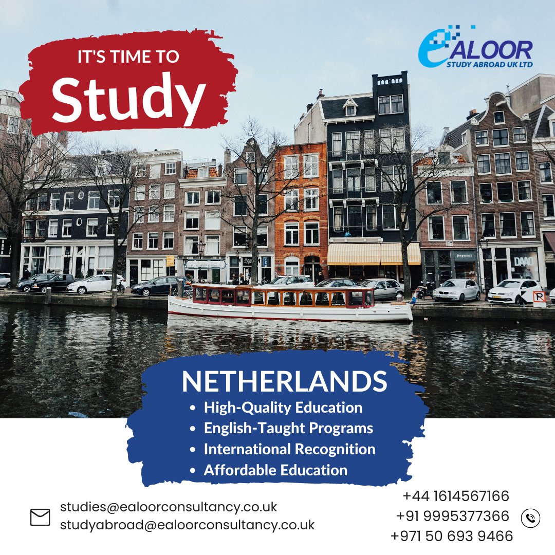 👨‍🎓 STUDY IN NETHERLANDS 🇳🇱

𝑪𝒍𝒊𝒄𝒌 𝒕𝒉𝒆 𝒃𝒆𝒍𝒐𝒘 𝒍𝒊𝒏𝒌 𝒇𝒐𝒓 𝒎𝒐𝒓𝒆 𝒊𝒏𝒇𝒐𝒓𝒎𝒂𝒕𝒊𝒐𝒏👇
zfrmz.com/wLlwFuTFxZuoTw…

📞 +44 1614567166, +91 9995399366, +91 9995377366, +91 8069009999

#europestudyvisa #europestudyabroad #exploreeurope #studyinNetherlands