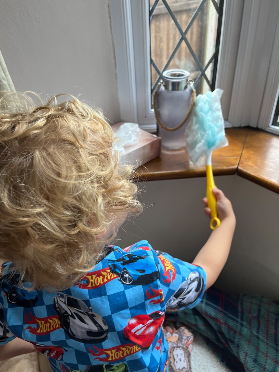 I tried to clean with my new flash dust magnet but someone else wanted to do it as it was fun <a href="/SuperSavvyMeUK/">SuperSavvyMeUK</a> #flashdustmagnet #dustitoff
