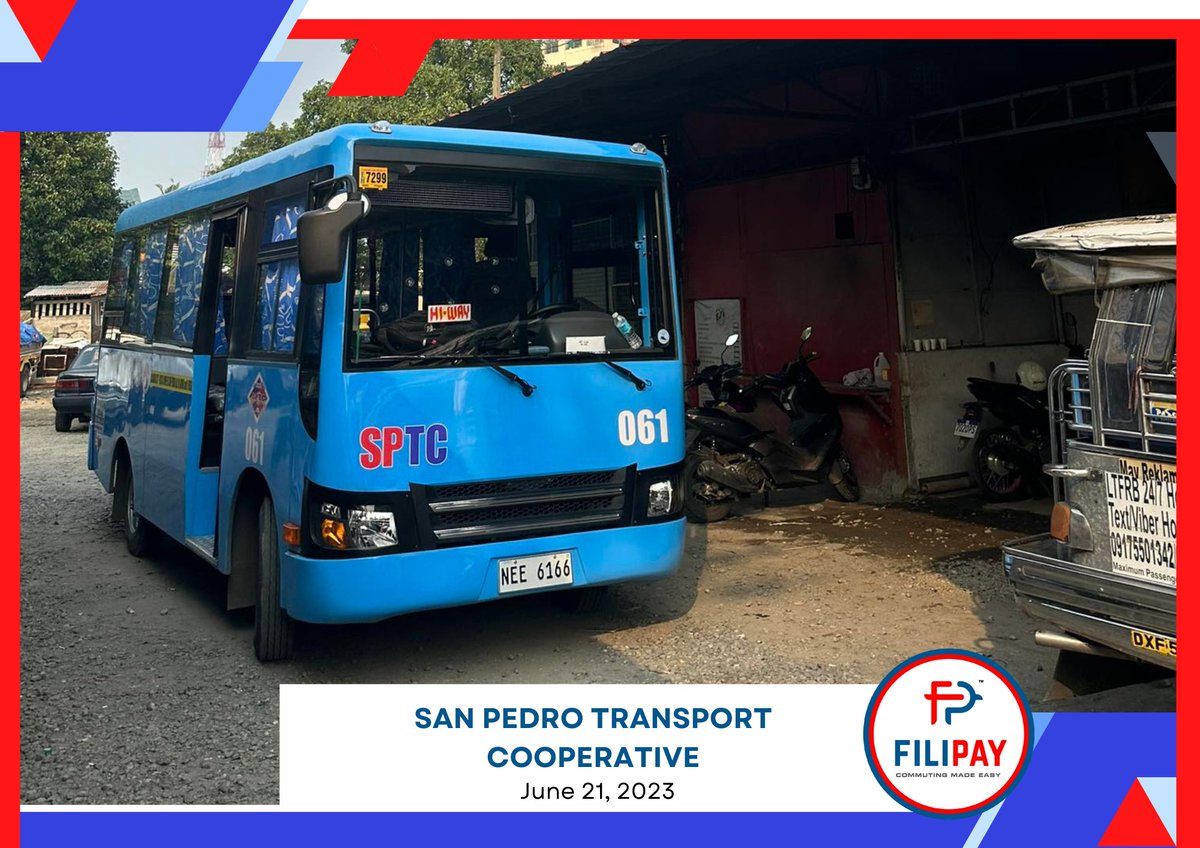 filipayofficial's tweet photo. Last  Wednesday, the FILIPAY team made a visit to San Pedro, Laguna, with the objective of conducting Beta Testing for SPTC on its designated route from:
𝗣𝗮𝗰𝗶𝘁𝗮-𝗖𝗮𝗹𝗮𝗺𝗯𝗮
Experience uninterrupted joy by using FILIPAY!
#FILIPAY
#CommutingMadeEasy
#GoCashlessWithFILIPAY https://t.co/s7z6BQcfxp
