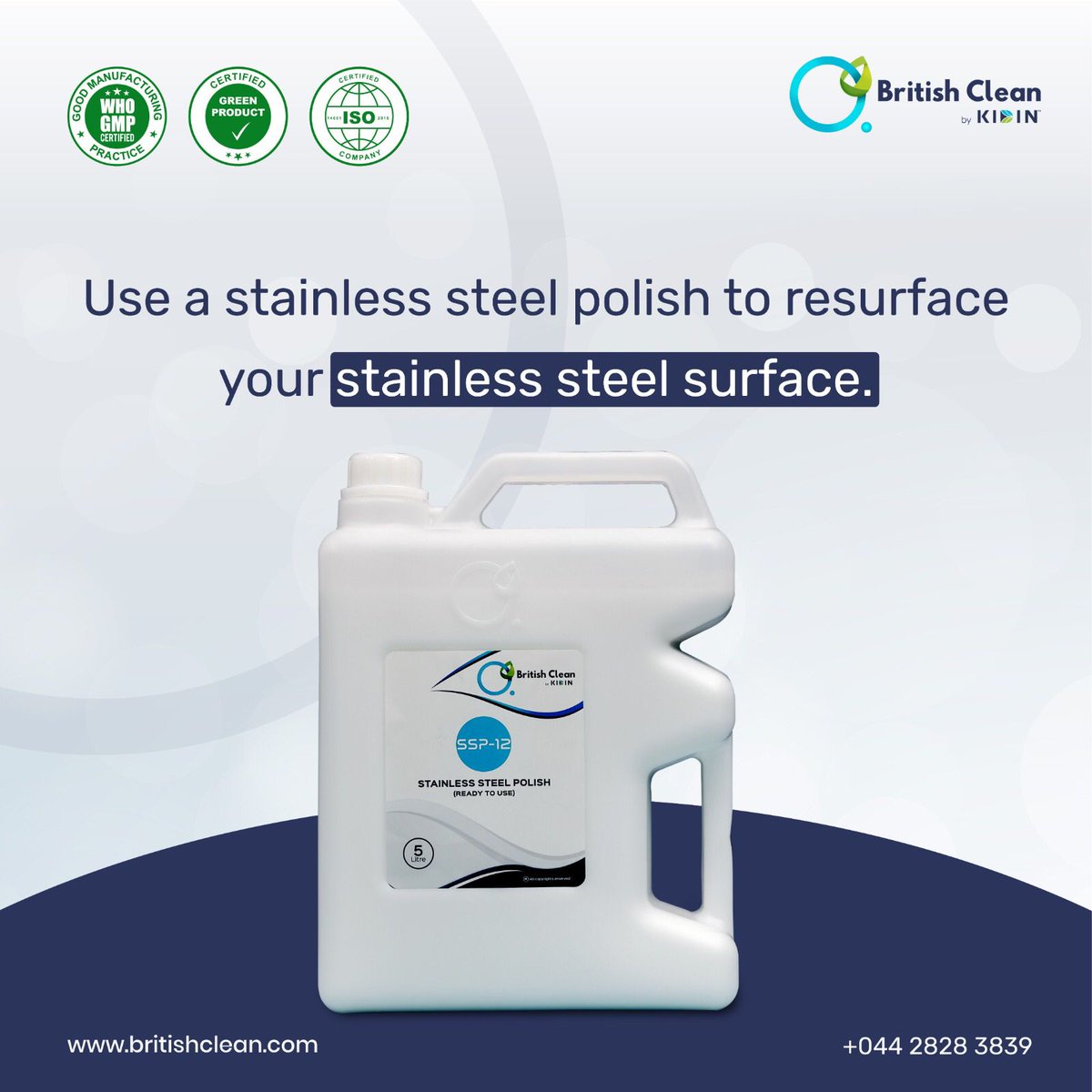 British_Clean's tweet photo. The Chromium Steel of your Washroom and Kitchens needs Rejuvenation with Stainless Steel Polish.

For orders :
Call - 044 28283839
Mail us at - info@britishclean.com

#britishclean #cleaning #clean #dishwash #cleaningservice #britishcleancleaningliquidsolutions https://t.co/4e3lnw3Lxc