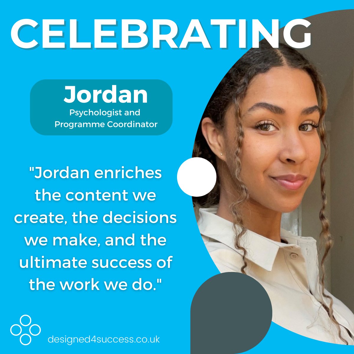 Today we’re celebrating Jordan Bernard. 🎉

Here’s what our Shay has to say about her:

“Jordan has brought a unique style, approach and motivation to the team that we didn’t harness before.”

Drop us a message if you want to discover more about our #psychometricassessments.