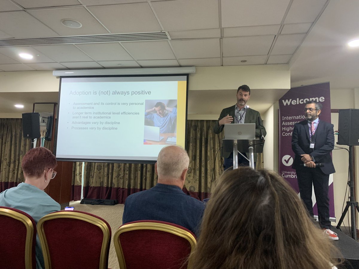 bastrimbos's tweet photo. First mini keynote: https://t.co/VnZR7CXzsF #AssessmentConf23 Alex Steel & Ishan Kolhatkar #falseassumptions https://t.co/XaZIJIyX4N