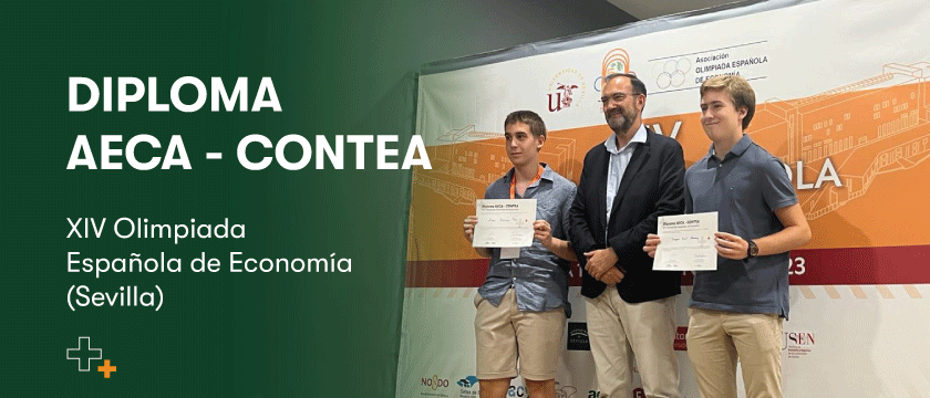 ConteaFundacion's tweet photo. 🔴🏆#Contea y @asociacionAECA , participamos en la 𝗫𝗜𝗩 𝗢𝗹𝗶𝗺𝗽𝗶𝗮𝗱𝗮 𝗘𝘀𝗽𝗮ñ𝗼𝗹𝗮 𝗱𝗲 𝗘𝗰𝗼𝗻𝗼𝗺í𝗮 celebrada en Sevilla, entregando a los dos mejores alumnos en el ejercicio de Finanzas el 𝗗𝗶𝗽𝗹𝗼𝗺𝗮 𝗖𝗼𝗻𝘁𝗲𝗮-𝗔𝗘𝗖𝗔 https://t.co/8gFgQ6JpAq https://t.co/Ah07tfmBgc