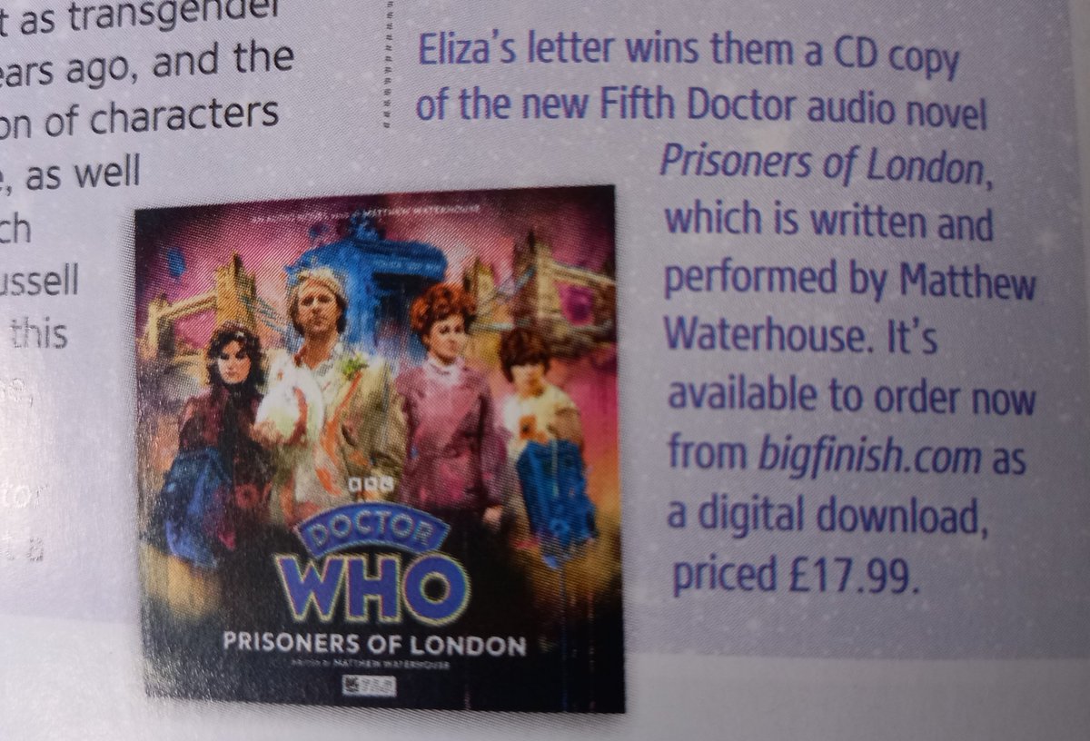 Eliza is going to be very disappointed when DWM realise there isn't a CD