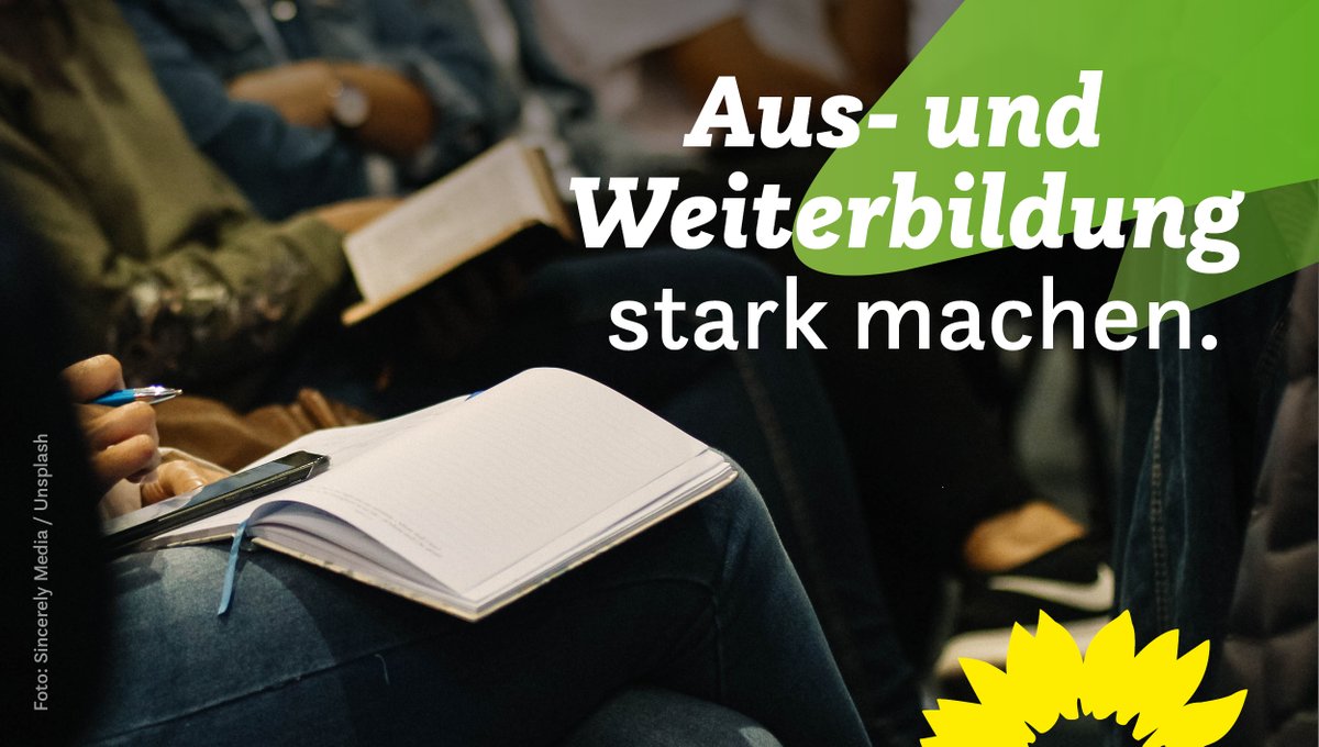 Das Aus- und #Weiterbildungsgesetz ist ein wichtiger Baustein, um den Fachkräftemangel zu bekämpfen.

Damit schaffen wir:

💪 eine #Ausbildungsgarantie
💪 ein #Qualifizierungsgeld
💪 bessere Weiterbildungsförderung

#ZukunftAnpacken

Mehr Info👇
gruene-bundestag.de/themen/aus-und…