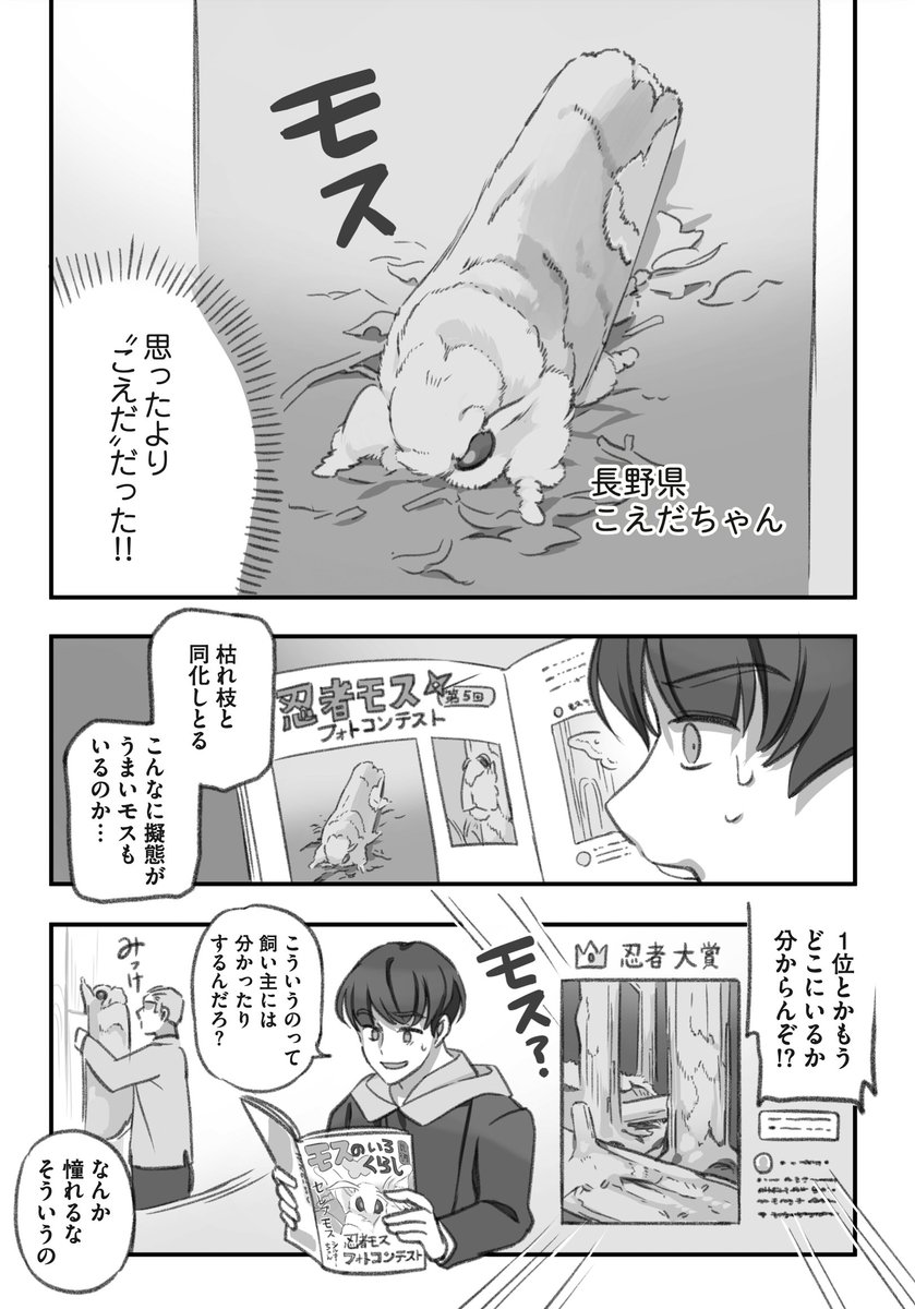 大きくてモスモスのモス専門誌の漫画(2/4)