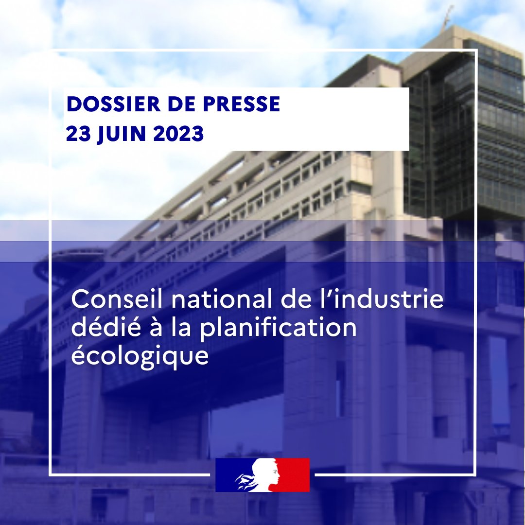 #FranceNationVerte | Découvrez le dossier de presse 'Conseil national de l’industrie dédié à la planification écologique'.
Plus d'infos 👉 bit.ly/3NLw61q