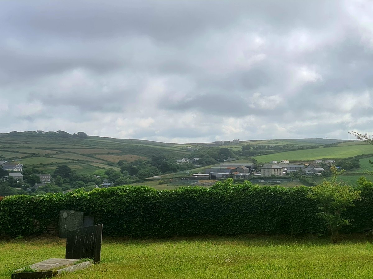 gnome_alice's tweet photo. #StJustInPenwith Closed Churchyard
John Cooper's bench said "Rest Awhile", I did, looking towards #Kenython and #Bosvargus
By the bench at far end, looking over #Nancherrow to #Kenidjack and #Truthwall
End wall
Seated,back towards the yew and #VentonEast Square
#Lannust
#Kernow https://t.co/hZ82syh5eQ
