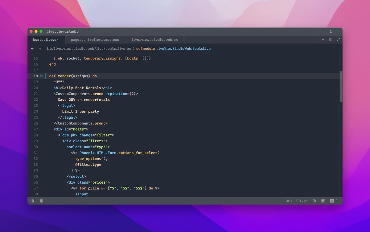 amiridis's tweet image. This is wonderful! In @zeddotdev, we now get syntax highlighting inside a ~H sigil section in Elixir files. #Elixir #SyntaxHighlighting #Coding #Programming #MyElixirStatus