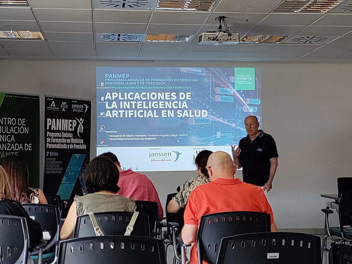 Joaquin Dopazo (@xdopazo) on Twitter photo Empezamos el ultimo modulo del Curso de Medicina de Precisión #PANMEP que trata sobre #InteligenciaArtificial aplicada a la medicina. <a href="/UNIAuniversidad/">Universidad Intern. de Andalucía</a> <a href="/IAVANTE_FPS/">IAVANTE FPS</a> <a href="/FProgresoysalud/">Fundación Progreso y Salud</a> @JanssenESP Empezamos el ultimo modulo del Curso de Medicina de Precisión #PANMEP que trata sobre #InteligenciaArtificial aplicada a la medicina. <a href="/UNIAuniversidad/">Universidad Intern. de Andalucía</a> <a href="/IAVANTE_FPS/">IAVANTE FPS</a> <a href="/FProgresoysalud/">Fundación Progreso y Salud</a> @JanssenESP
