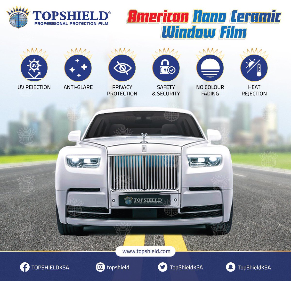topshieldsa's tweet photo. Discover the superior protection and style of TOPSHIELD Automotive Tint, Made with advanced technology, our tint offers unparalleled benefits for your vehicle. Experience enhanced privacy, heat rejection, and UV blockage, ensuring a comfortable ride even in the hottest weather. https://t.co/SU5cMQZZP9