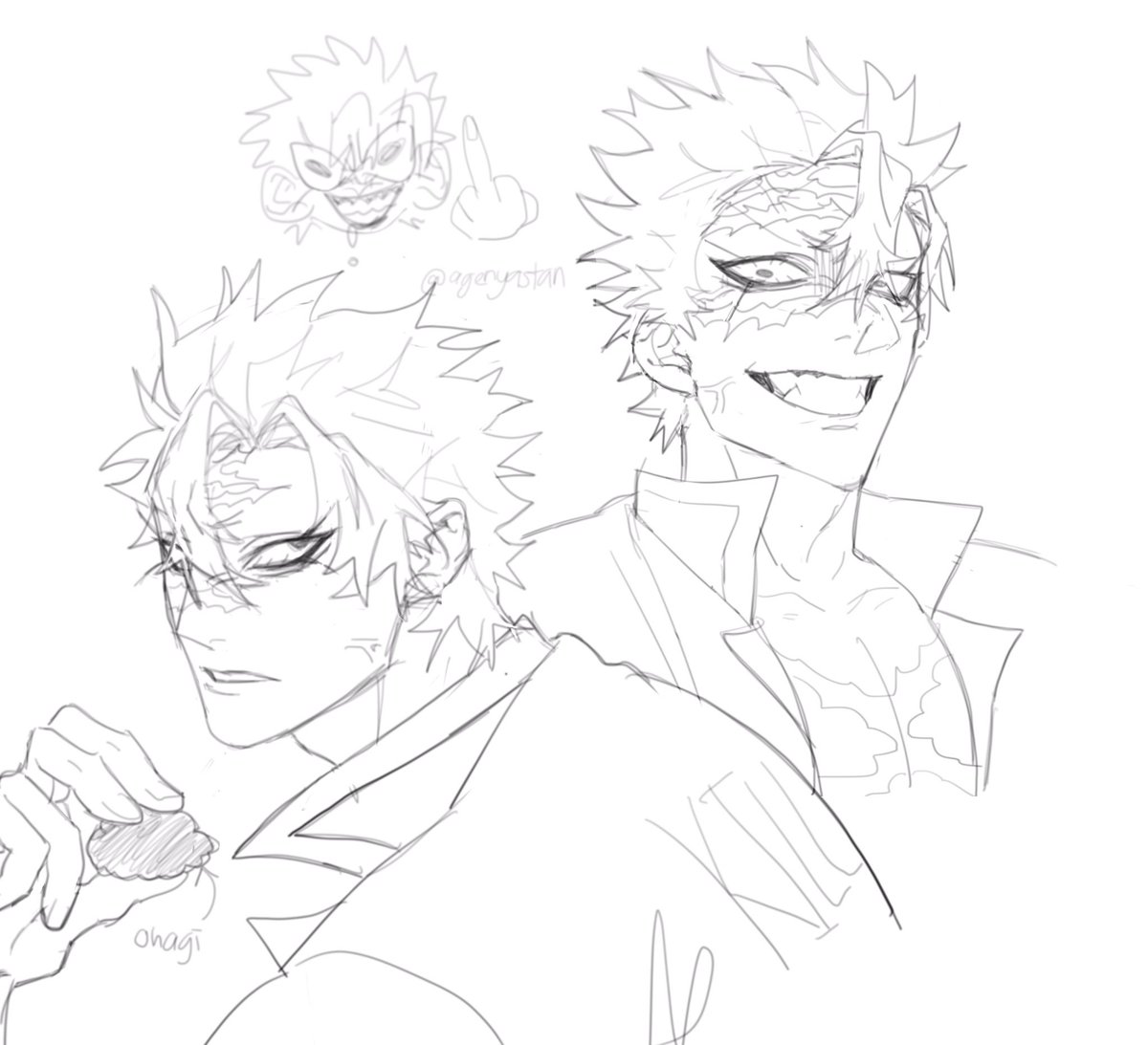yannna_yan's tweet photo. Sanemi doodle cuz I was bored https://t.co/d1TK0Hp9qy