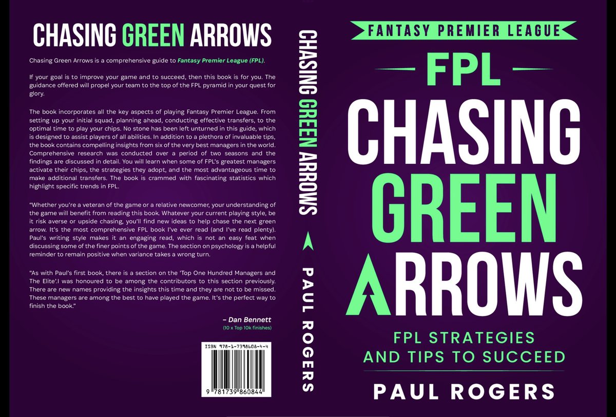 📣 Really excited to announce that I have a new #FPL book 
       being published. 

⏰ Friday 14th July 2023 

A copy of the Contents pages & key points will be put into a thread just prior to publication. 

#FPLCommunity #chasinggreenarrows