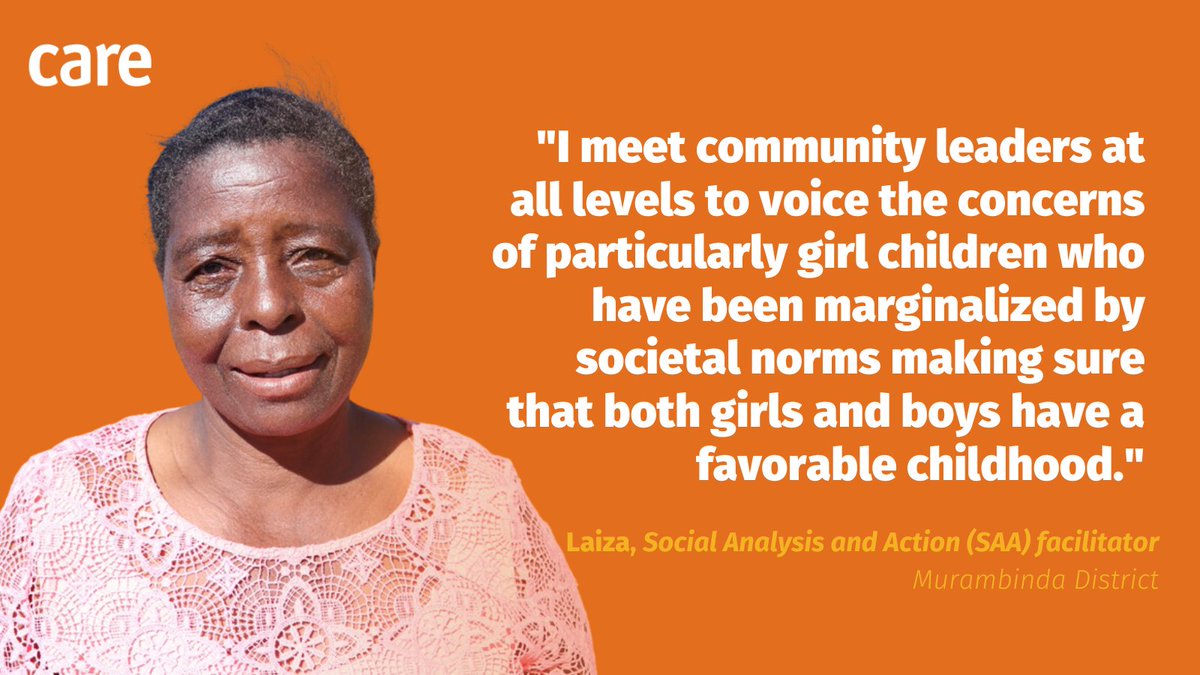 Meet Laiza, a SAA facilitator from our #START4Girls project. She is working with other community members & leaders to build awareness around harmful practices and barriers that adolescent girls face in accessing education making sure that #childmarriages are a thing of the past.